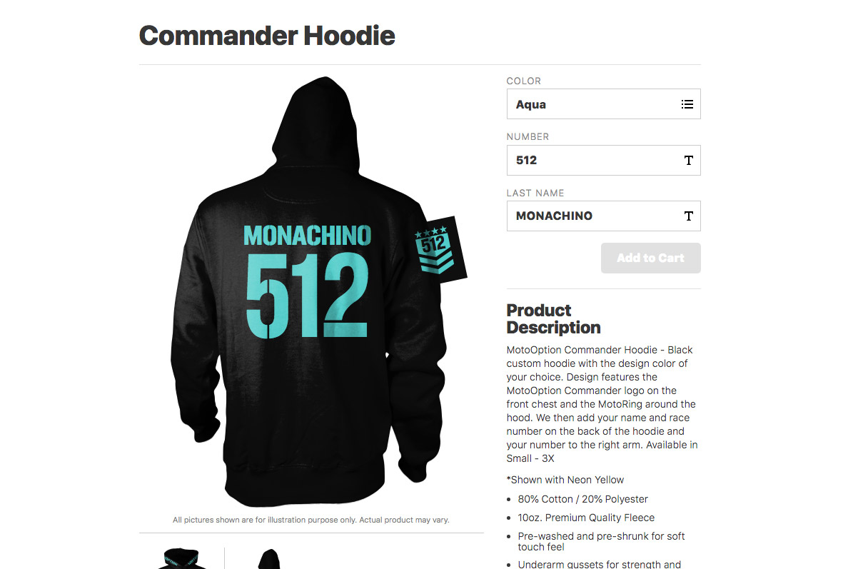 Product after customization